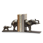 Lucky Elephant Family Bookends