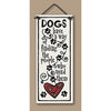 "Dogs have a way of finding the people who need them" Stoneware Plaque