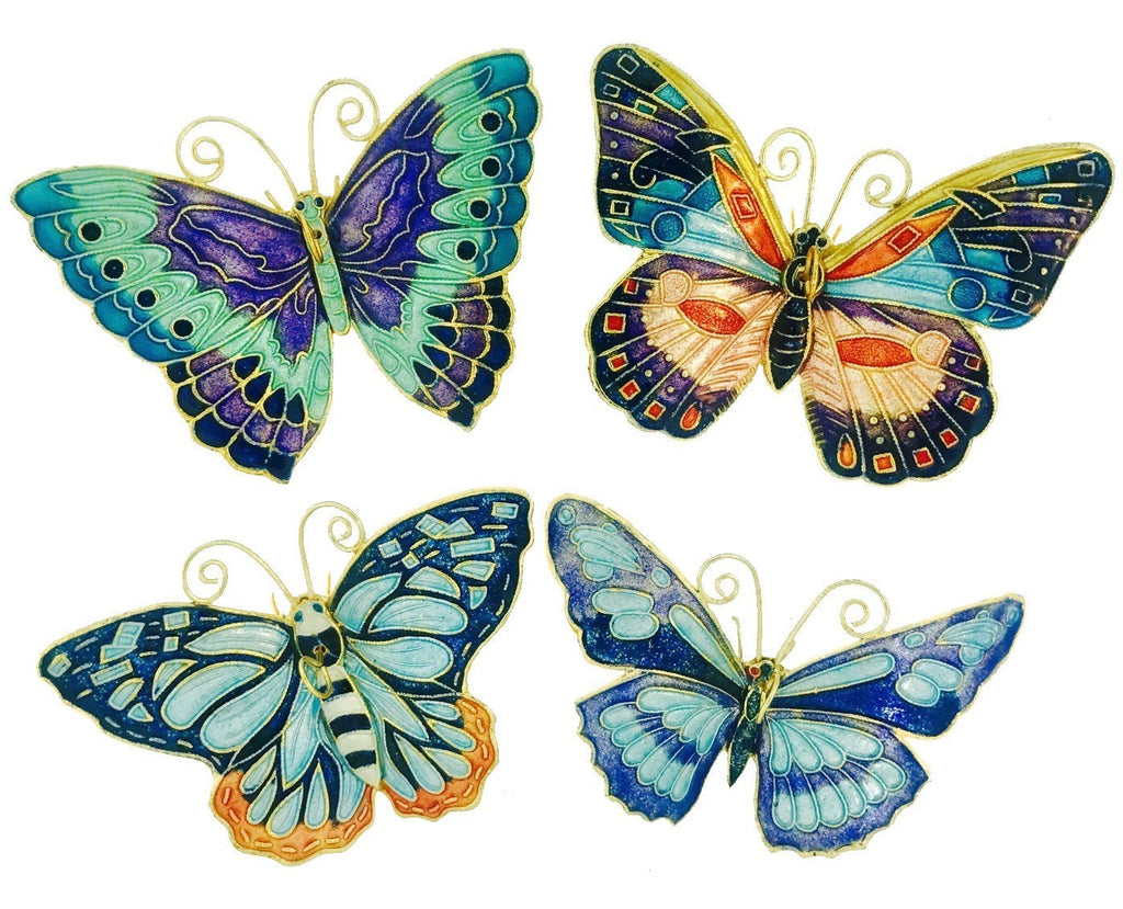 Butterfly Ornament Blue Colors
