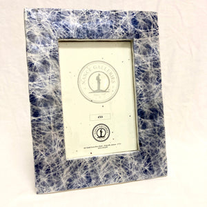 Blue Swirl Capiz Shell Frame 4"x6"