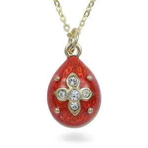 Fabergé Egg Pendant Red Star