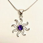 Amethyst Sun Necklace