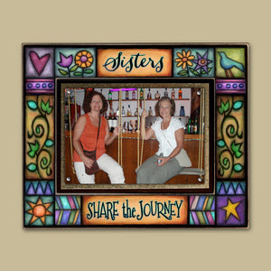 "Sisters share the journey" Photo Frame