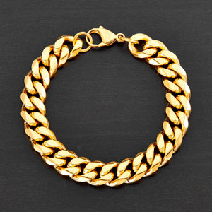 Gold Curb Chain Bracelet
