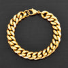 Gold Curb Chain Bracelet