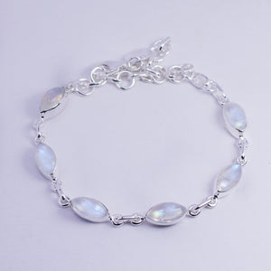 Silver Moonstone Bracelet