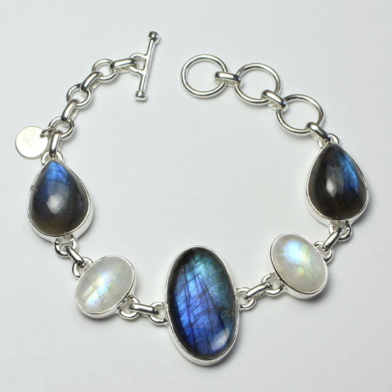 Moonstone & Labradorite Bracelet