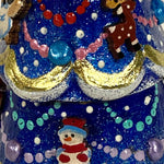 Christmas Tree with Ornaments Matryoshka Blue