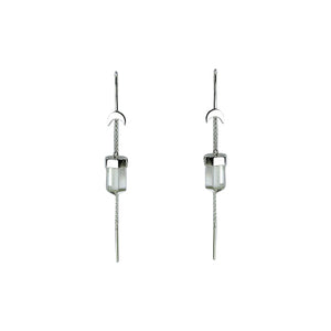 Crystal Quartz Thread Earrings