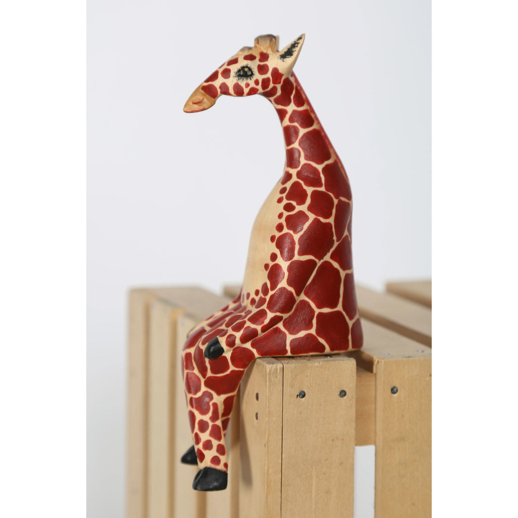Giraffe Wood Carving
