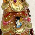 Christmas Tree with Ornaments Matryoshka Golden