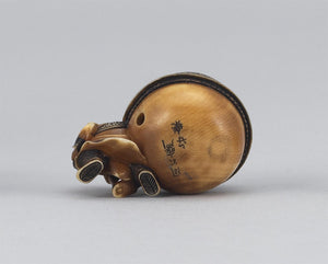 Man with Cauldron Netsuke Osaka, Edo period (1615-1868)
