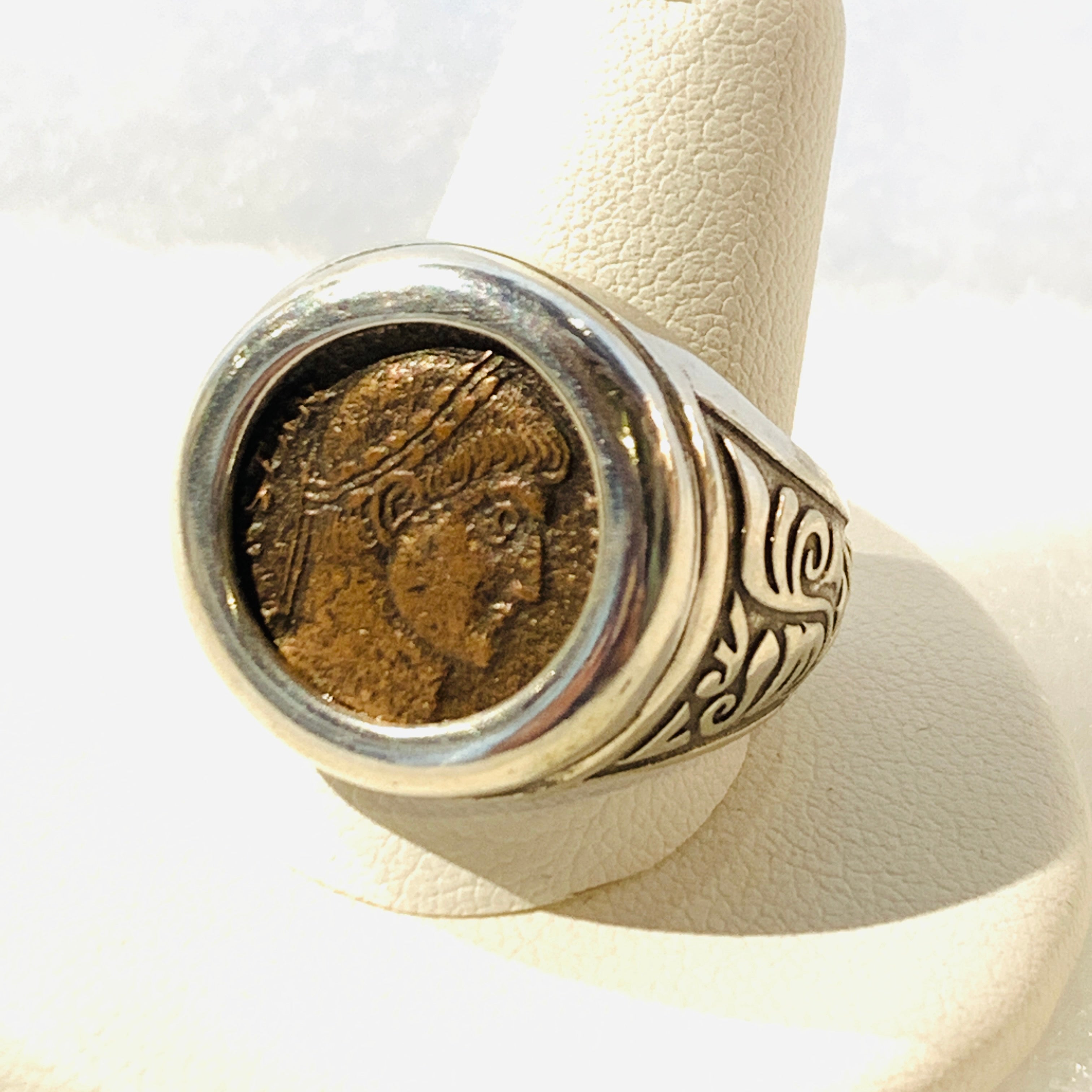 Constantine  II Bronze Ring size 10.5