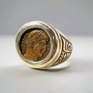 Constantine  II Bronze Ring size 10.5