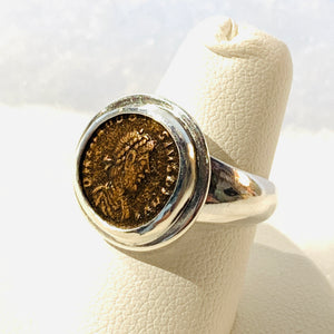 AE4 Roman Bronze Ring Size 6.5