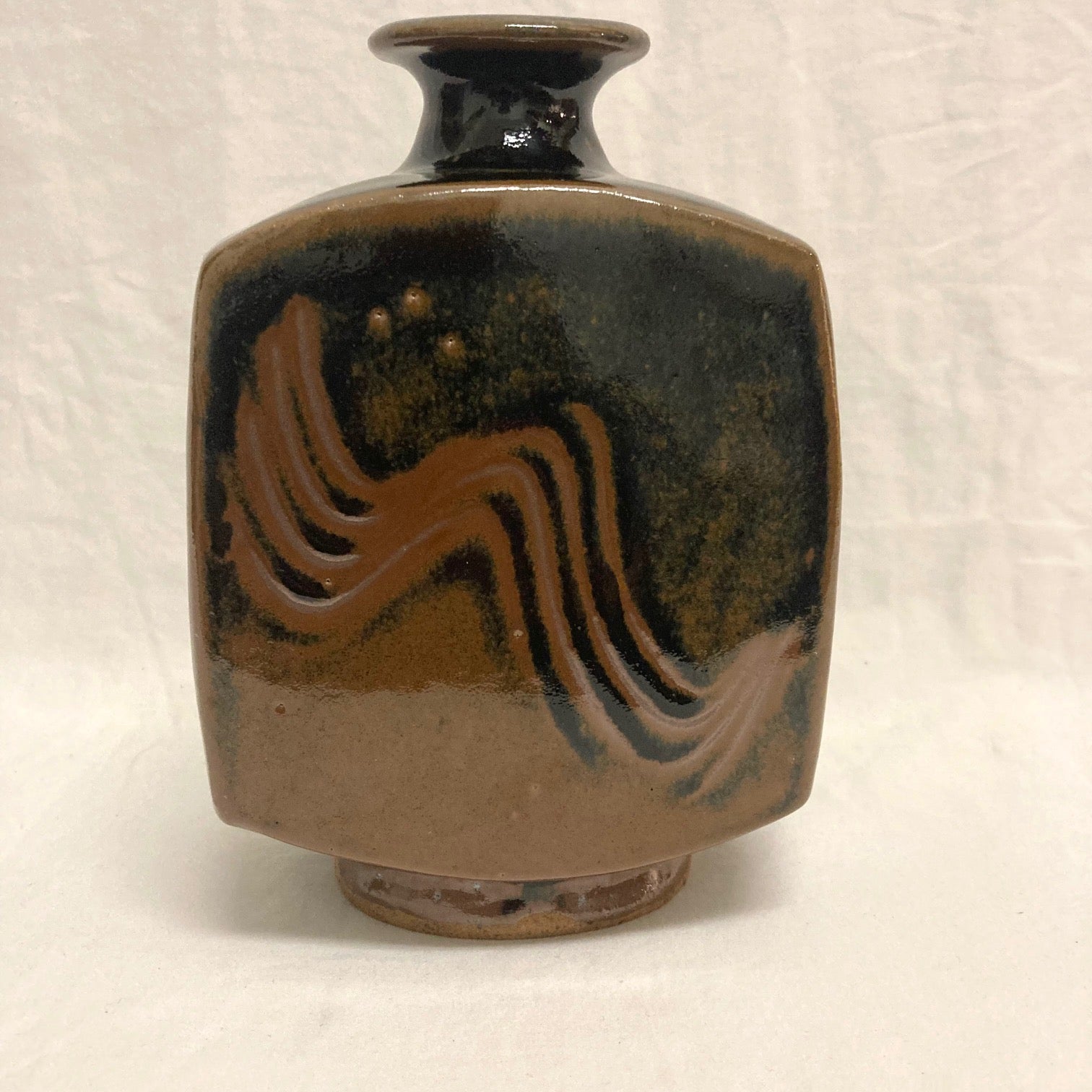 Bernard Leach Tenmoku Bottle Vase