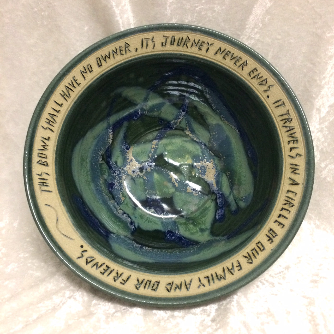 Blessing Bowl - "This Bowl Shall Have No Owner"