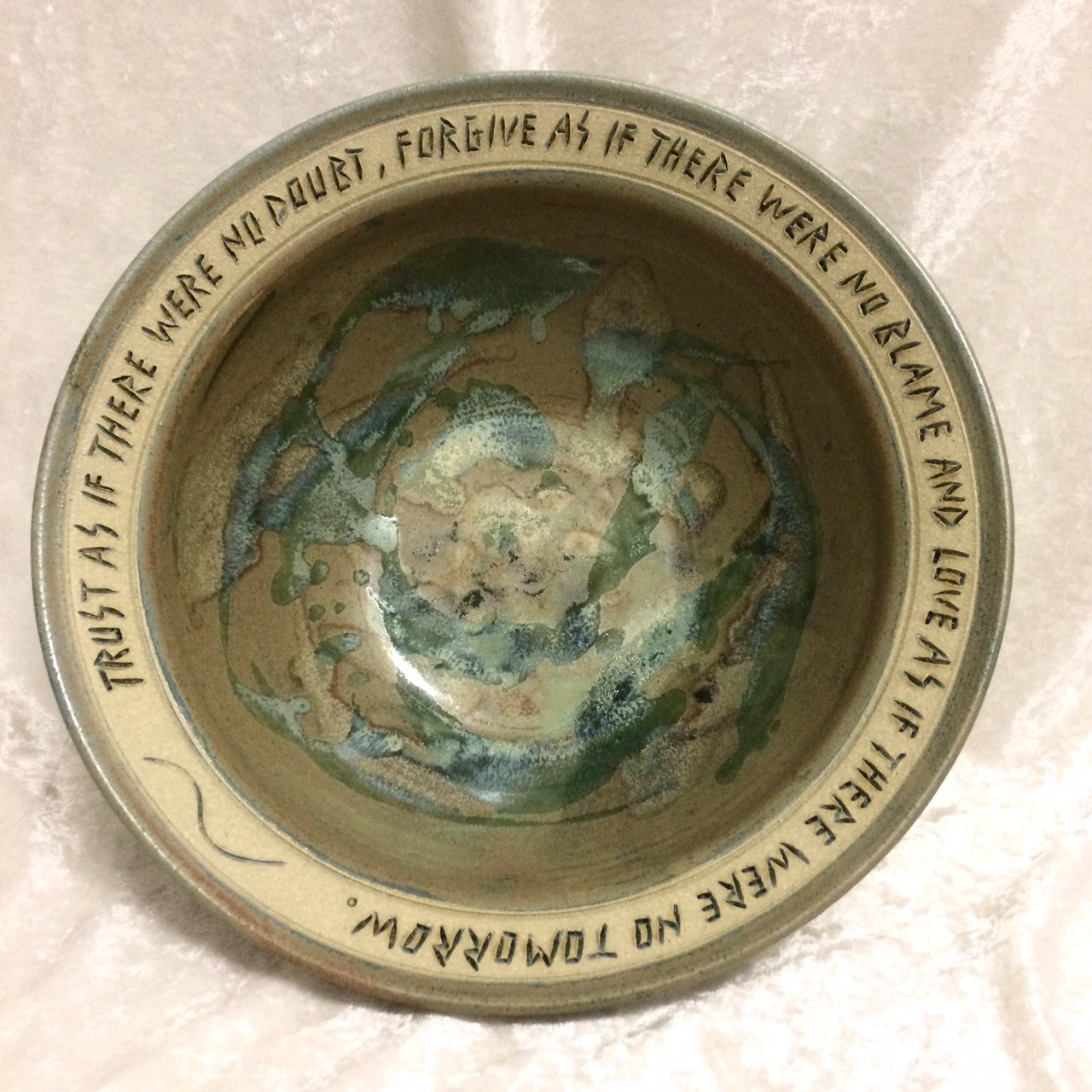 Blessing Bowl - "Trust As If There Were No Doubt"