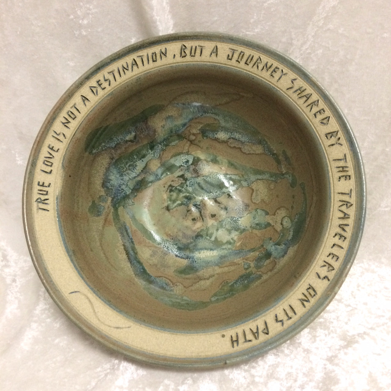 Blessing Bowl - "True Love Is Not A Destination"