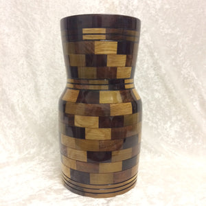 Multi Wood Vase