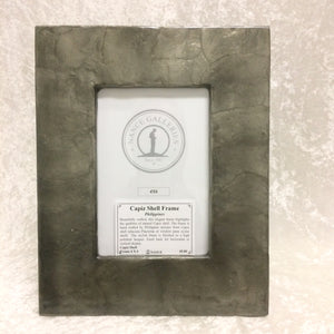 Capiz Shell Frame Silver Pewter
