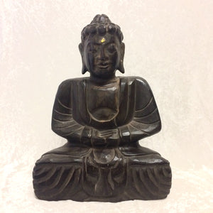 Wood Sitting Buddha