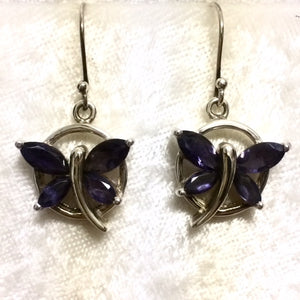 Iolite Butterfly Earrings