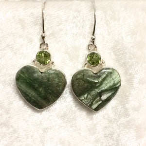 Jade Heart Earrings