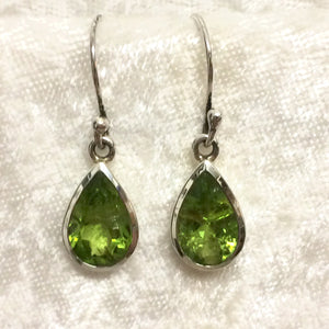 Raindrop Peridot Earrings