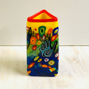 Colorful Triangle Vase