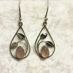 Nouveau Rose Quartz Earrings