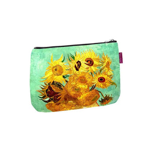 Van Gogh Sunflowers Canvas Clutch