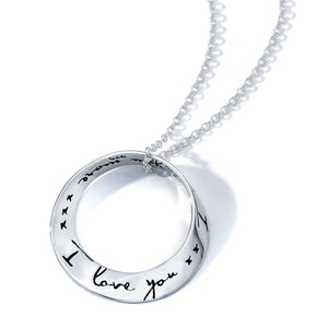 I Love You More Silver Necklace