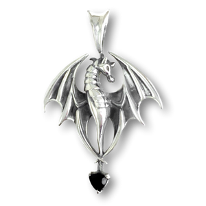 Onyx Dragon Pendant