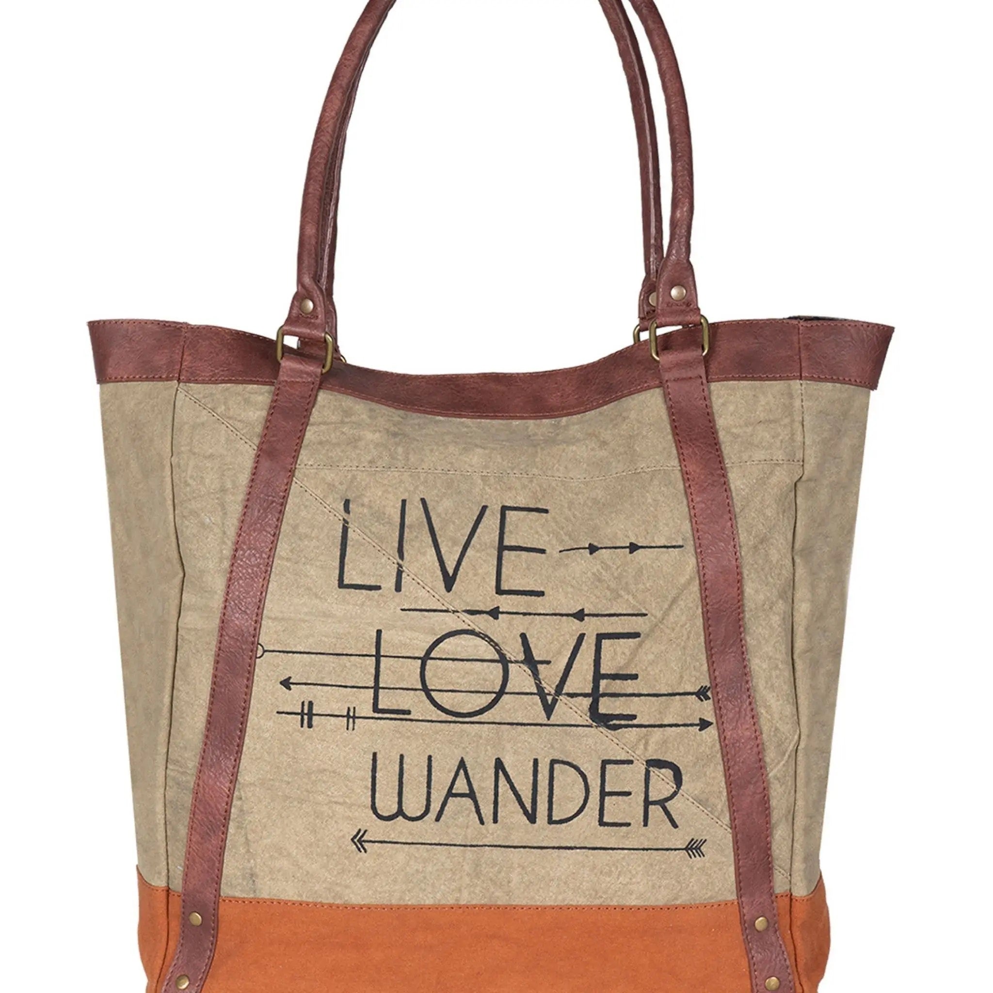 Live Love Wander Re-Cycled Tote