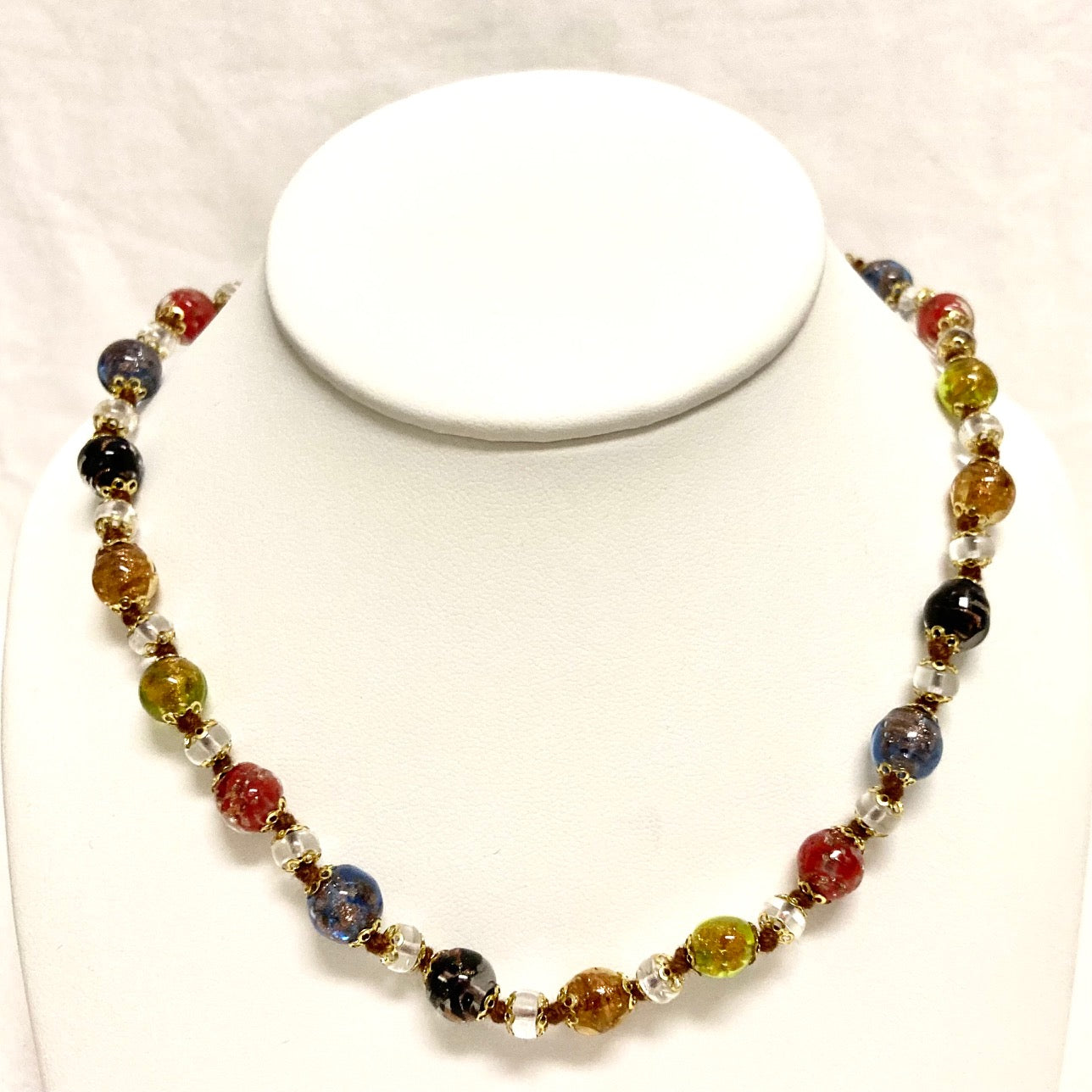 Murano Glass Necklace 18"