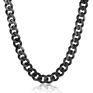 Black Cuban Curb Necklace