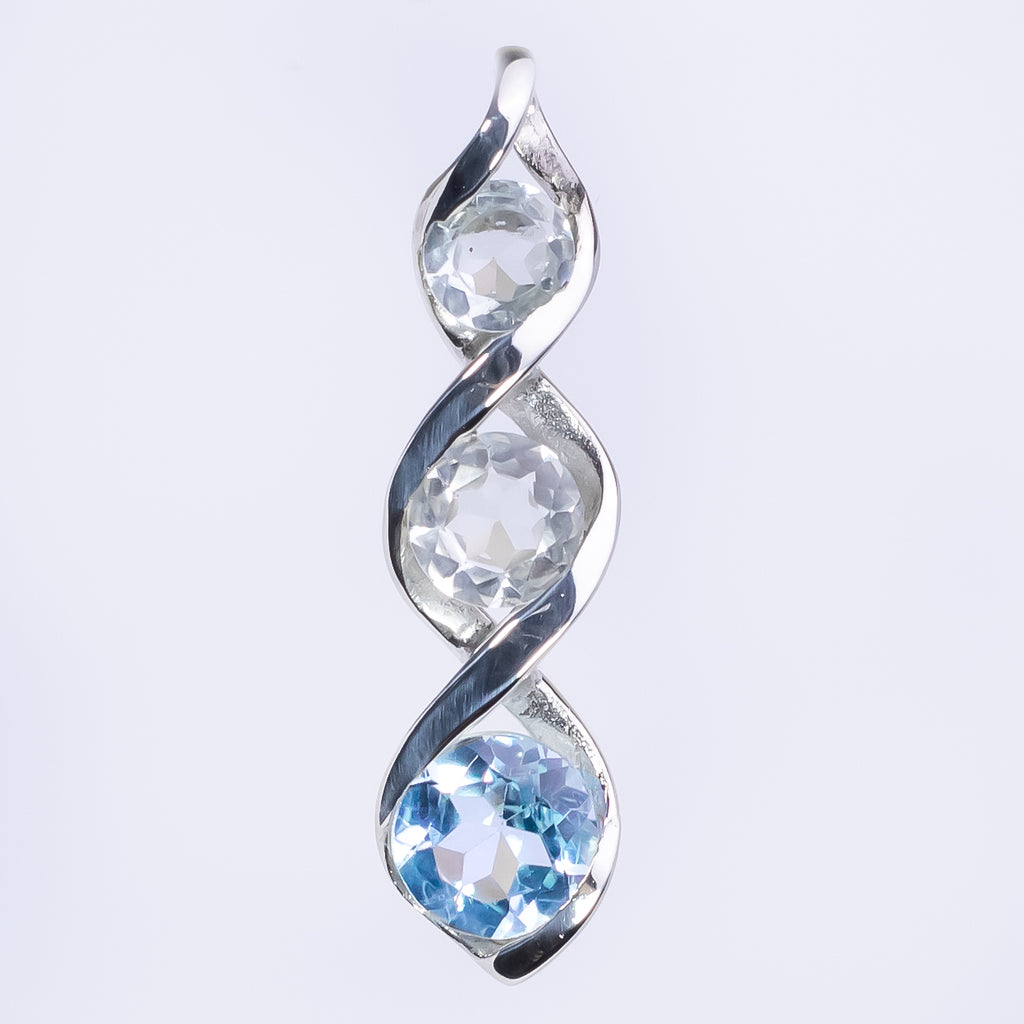 Topaz Double Helix Pendant