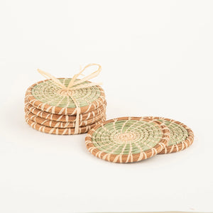 Pine Needle and Wild Grass Coaster Set