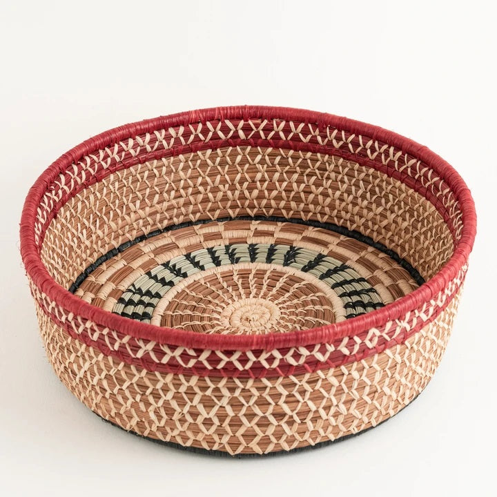 Round Circle Pine Needle Basket