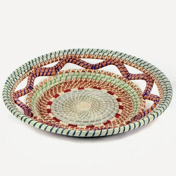 Open Weave Pine Needle Basket