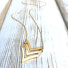 Gold Chevron Necklace