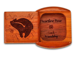 Bear Heartline Box Luck & Friendship Inscription