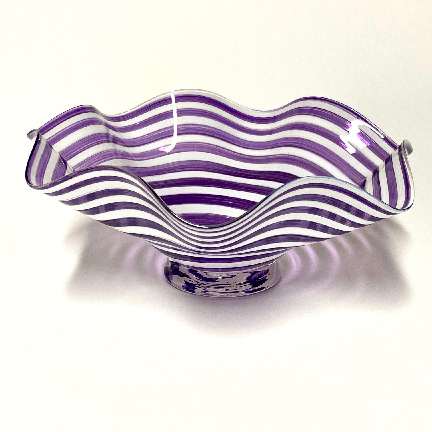 Striped Flutter Bowl Purple