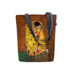 Klimt "The Kiss" Canvas Shoulder Bag