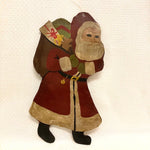 Antique Folk Art Santa Ornament 1920's - 30's