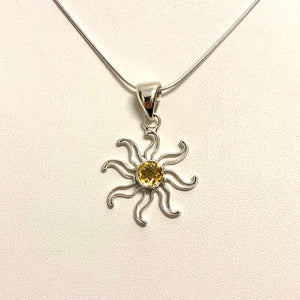 Citrine Sun Necklace