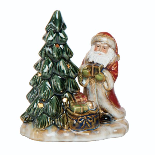 Santa with Tree Light