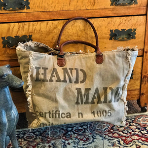 Recycled Military Canvas Market Bag