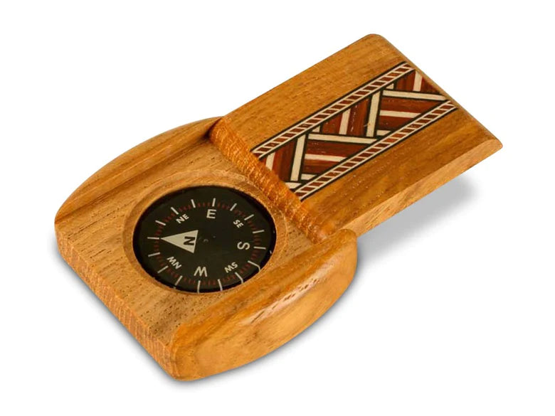 Compass Box Design Teak Compass Box – Nance Galleries